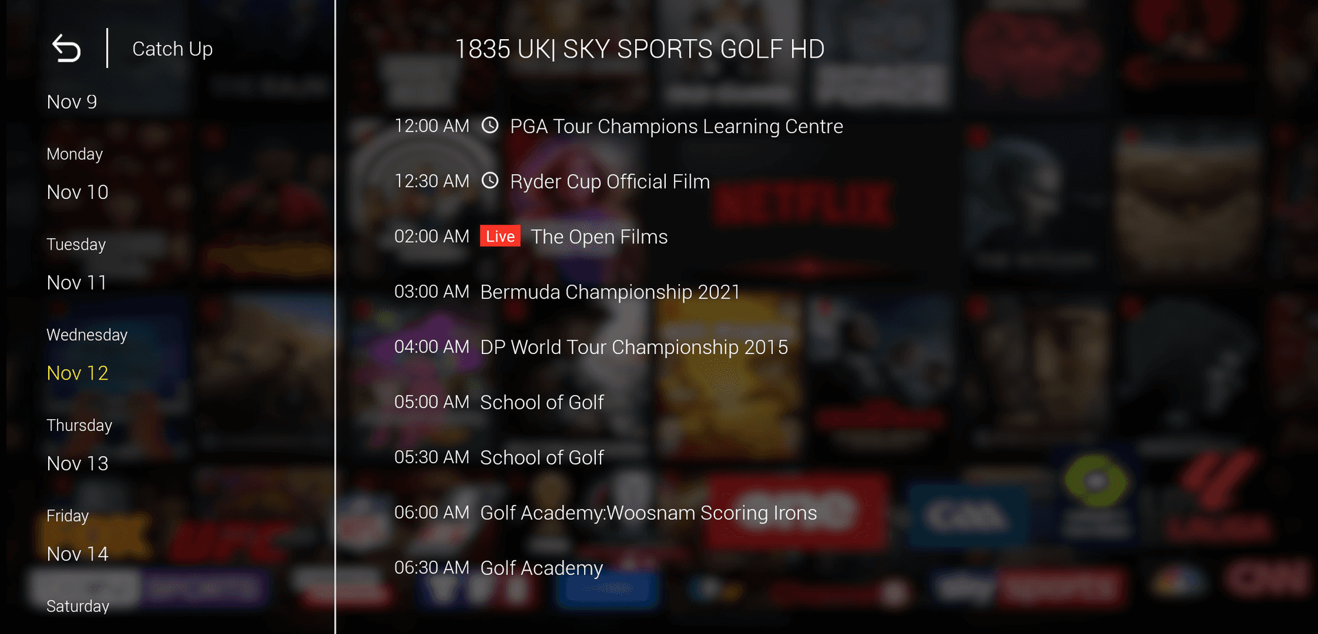 Catch‑Up & DVR